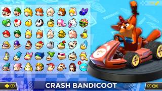 What if you play as CRASH BANDICOOT in Mario Kart 8 Deluxe? (Lightning Cup)