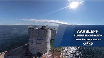 Ystad Harbour Submerge operation 360 Timelapse
