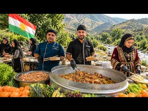 KURDISTAN'S BIGGEST Outdoor Cooking Event Giant BBQ Food Queens