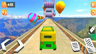 Auto Rickshaw Uphill Impossible Stunt Game | Taxi Auto Rickshaw Driving | Rickshaw Taxi 3D screenshot 3
