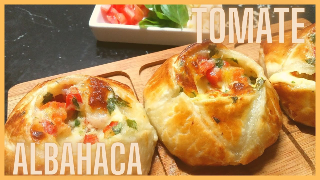 🔥 COMO Hacer EMPANADAS CAPRESE al HORNO Receta 🔥 CAPRESE Empandas CANASTITAS con Tapas de EMPANADAS