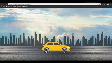 How To Make Website With Animation | Moving Car Using CSS Animation