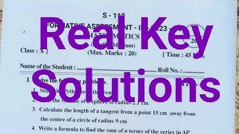 FA-3 Mathematics 10th class🔑 Real Key Solutions 2023-24 💯% Pakka Real Key