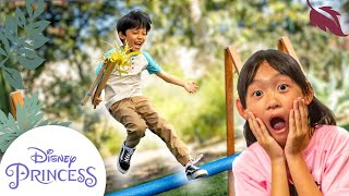 Horse Jump Racing Challenge | Activities For Kids | Disney Princess Club