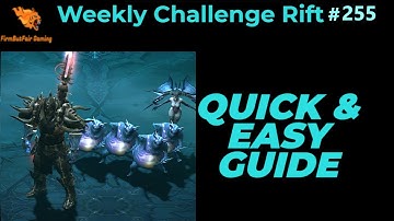 Diablo 3: NA Challenge Rift #255 - Quick & Easy Guide - Maps & Everything you need for a quick time!