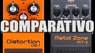 ギター BOSS l Zone MT-2 DS-1 Distortion Comparativo Boss Metal Zone MT2 X Boss DS1 - YouTube