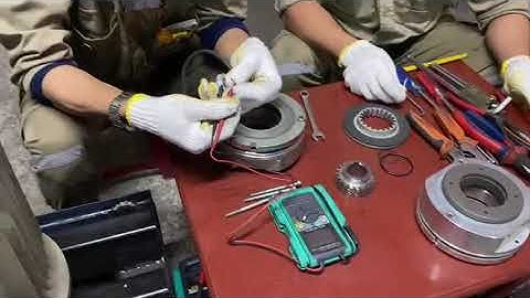 Hướng dẫn cách kiểm tra phanh điện từ AC/DC  và cách lắp cân chỉnh phanh vào động cơ