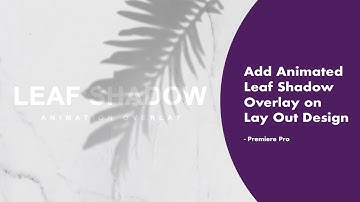 freeject.net Guide - how to add animated leaf shadow overlay on minimalist layout design