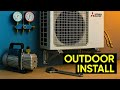 Step-by-Step: Outdoor AC Mounting (Mitsubishi 9,000 BTU)