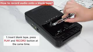 Gracioso 669 New Portable Cassette Player Recorder Transcription Stereo Sound USB or TF Card into