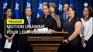 #assnat | Motion unanime pour leur courage