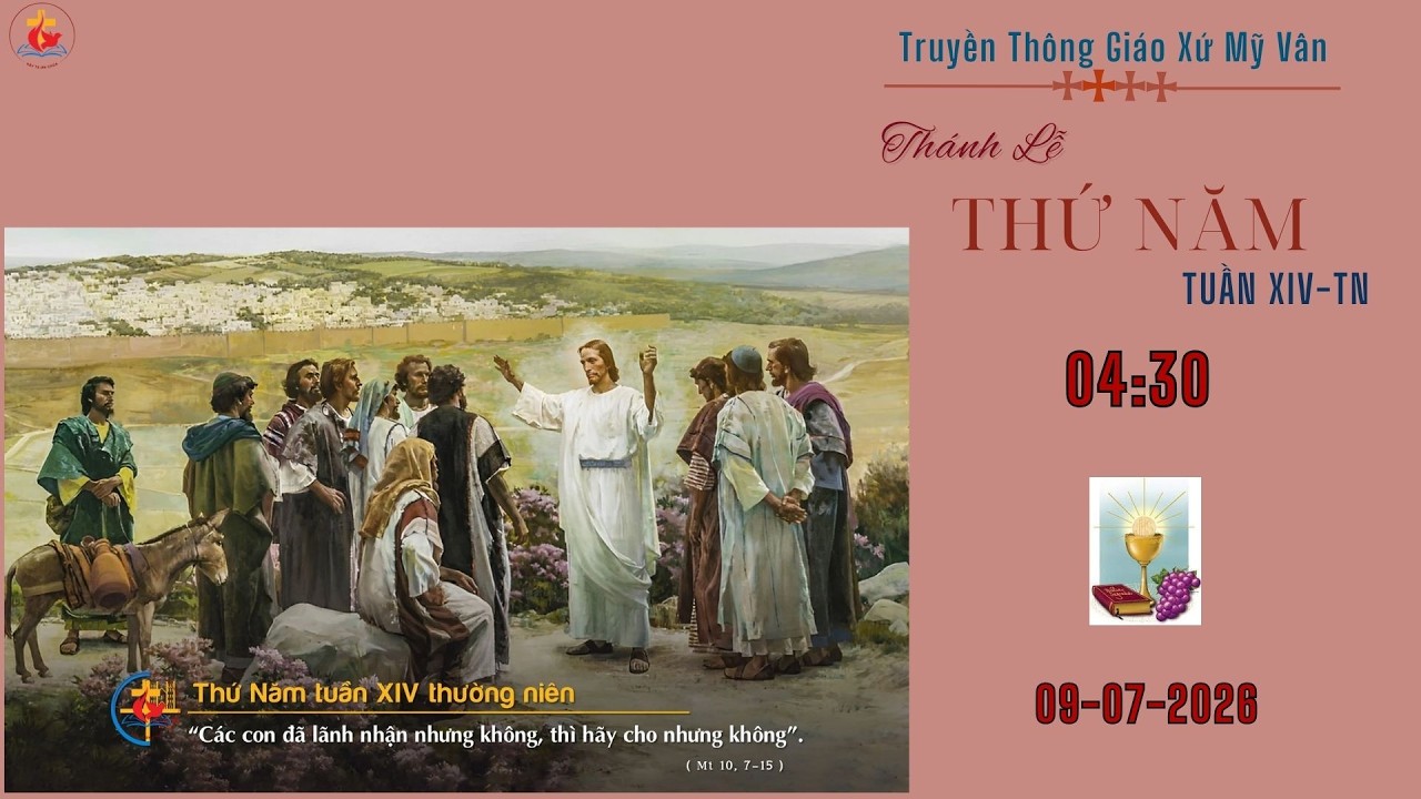 Phùng Minh Tuấn GXMV-THURSDAY MASS-14TH WEEK IN ORDINARY TIME-07/09/2026-AT MY VAN