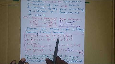 Problem in vibrating string with zero velocity part I
