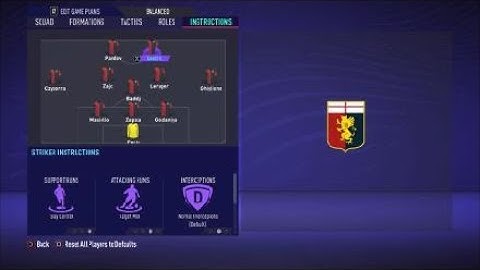 FIFA 21 Custom Tactics - Recreate 3-5-2 of Genoa  + Instructions - Replicate real system