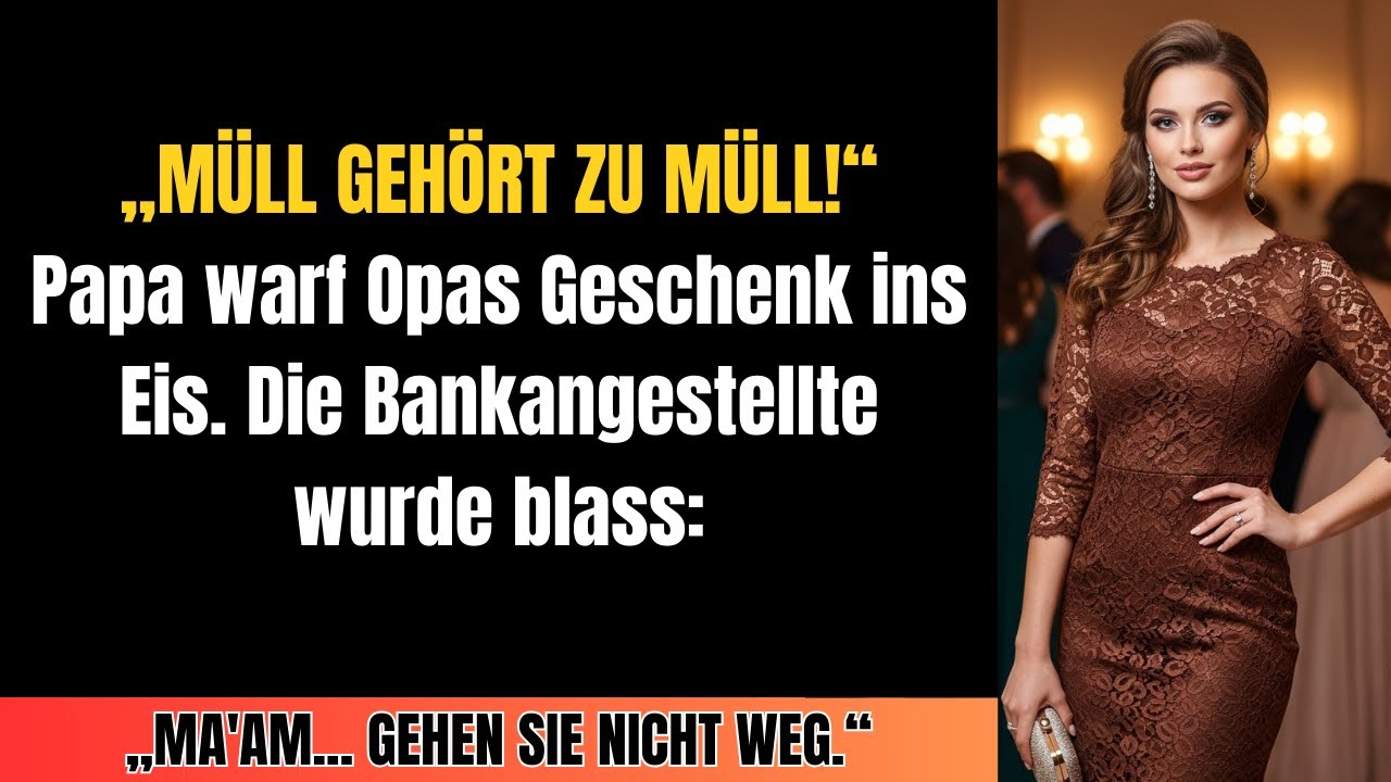 „Dieses Sparbuch ist Müll“ – Papa warf Opas Geschenk weg – Ich ging zur Bank und der Filialleiter...