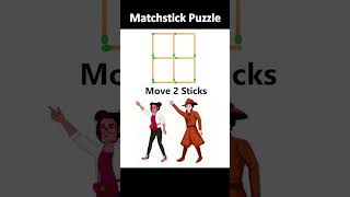 Move 2 stick to make 7 squares ! #matchstickpuzzle  #iqtest #viral