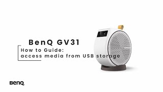 BenQ GV31 Portable Ceiling Projector | How to access media from