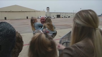More than 300 airmen return home after 6-month deployment in Qatar