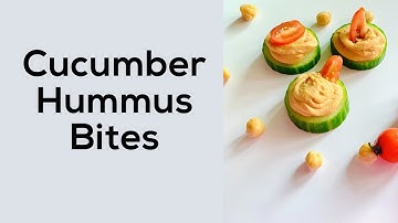 Cucumber Hummus Bites