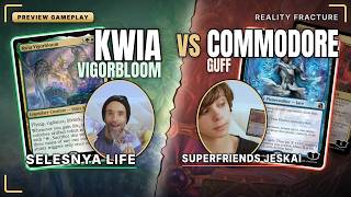 Kwia Vigorbloom vs The Theorist Jace Beleren empowers Commodore Guff in Reality Fracture previews