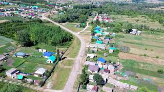 Менеузтамак cело в Миякинском районе снято с квадрокоптера. 4K