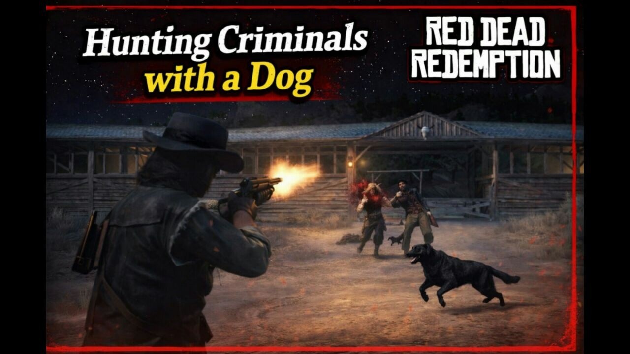 Tracking Criminals with a Hunting Dog | Red Dead Redemption🤠