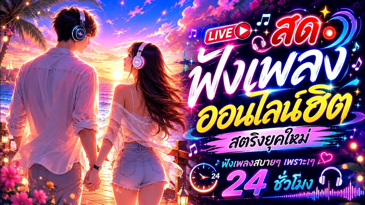 LIVE🔴 สด🌀 ฟังเพลงออนไลน์ฮิต สตริงยุคใหม่ ฟังเพลงสบายๆเพราะๆ 24 ชั่วโมง