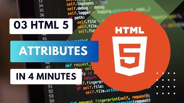 03 HTML5 Attributes