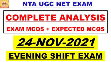 24 Nov 2021 Evening shift 2 Exam analysis Ugc net 2021