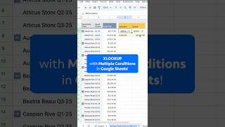 How to use XLOOKUP with MULTIPLE conditions in Google Sheets!