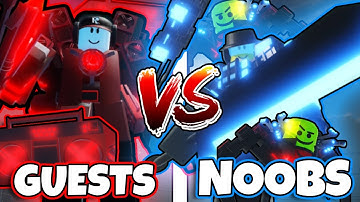 The NOOBS vs GUESTS REMATCH! 🔥 (The Noob Experiment Battlefront)