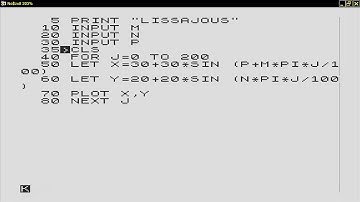 Lissajous 19xx SINCLAIR ZX80 ZX 80 ZX81 ZX 81 Science of Cambridge Ltd