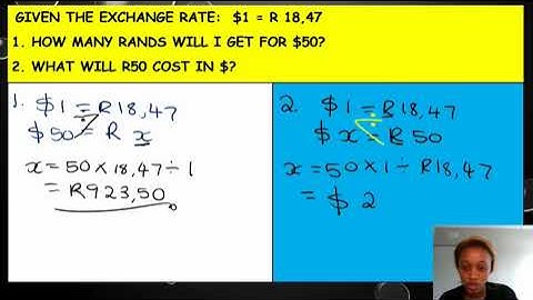 Exchange rates | Mathematical Literacy and Grade 9 Mathematics | Easy method to use !!!