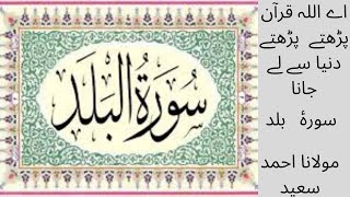 Sura -e -Balad | Maulana Ahmad Saeed#surah#balad#quran screenshot 5