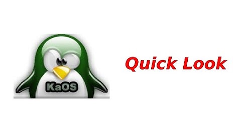 KAOS Linux 2015.11 Quick Look