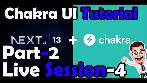 Learn Chakra-UI from scratch | Faculty section | Live Session 4 Part-2 | Chakra UI Tutorial
