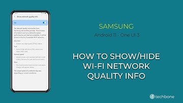 How to Show/Hide Wi-Fi Network quality info - Samsung [Android 11 - One UI 3]