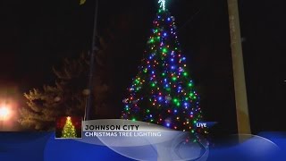 Christmas Tree Lighting in downtown Johnson City