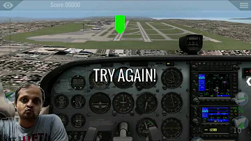 X Plane 10 Flight Simulator Mobile Android Gameplay - Landing 172SP Too High Too Low