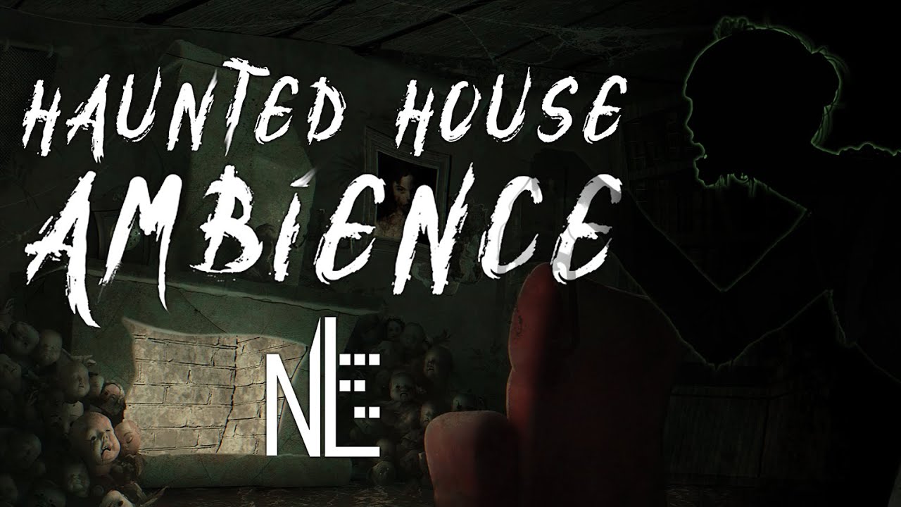 Abandoned house Ambience, Haunted house at night, Scary atmosphere