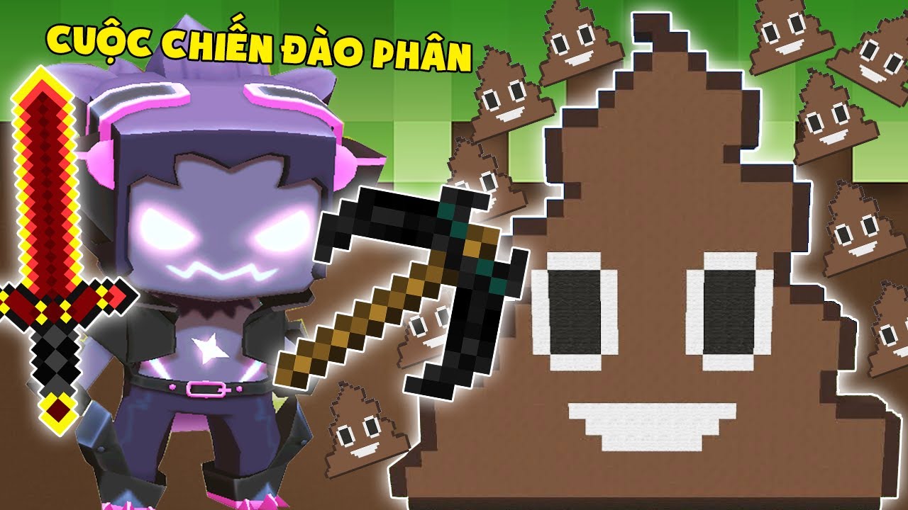 MINI GAME : CUỘC CHIẾN ĐÀO PHÂN ** THỬ THÁCH CHẾ TẠO ĐỒ VIP TỪ PHÂN ??