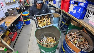 Filling The Barrel With BRASS!