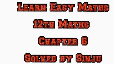 12th Maths Chapter 6 Example 6.41 Samacheer State board Tamil English medium