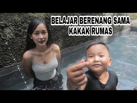 BELAJAR BERENANG PAKE BAN MOBIL, SAMA KAKAK RUMAS!!!