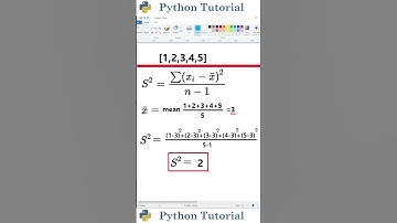 Calculating Population Variance | Python Tutorial