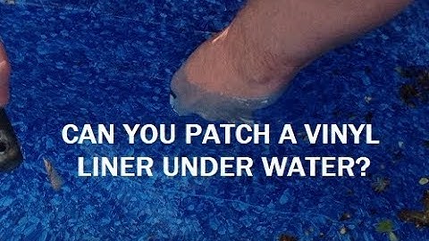 Can you patch a pool liner under water?
