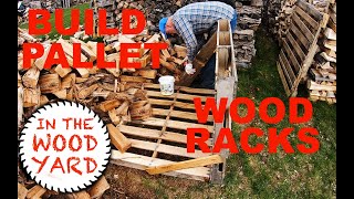 #307 - Firewood Stacking - Fast and Easy - Pallet Corners