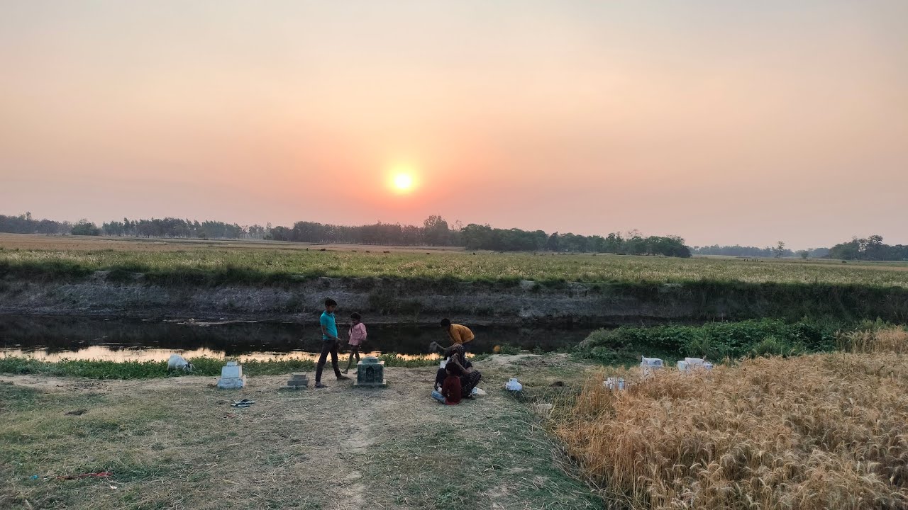 hum log gaya tha aapna khet or Nadi ka kinara🙏😍 YouTube