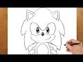 Sonic the Hedgehog Drawing | So Simple! (For Beginners)