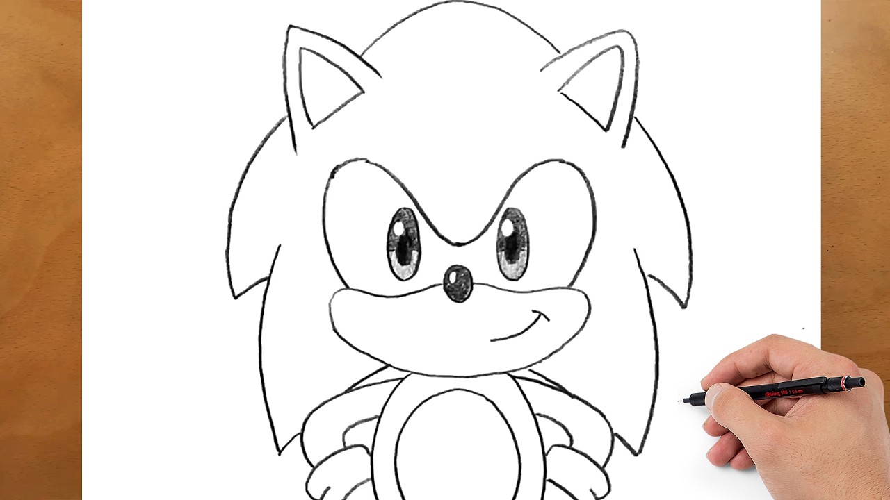 Sonic the Hedgehog Drawing | So Simple! (For Beginners) - YouTube